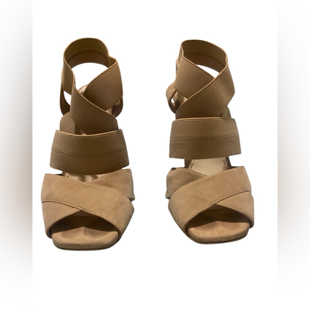 Prada Women's Elastic Suede High Heels Sandals - Picture 6 of 8